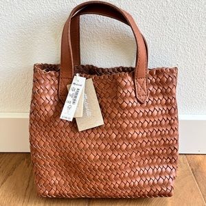 Madewell Small Transport Crossbody: Woven Leather Edition